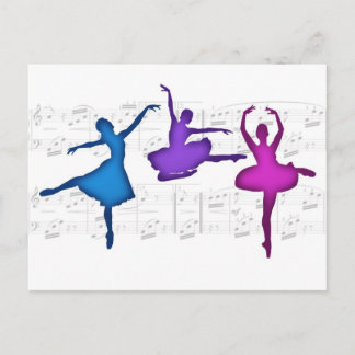 Ballet Day Ballerinas Postcard