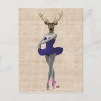 Ballet Deer in Blue