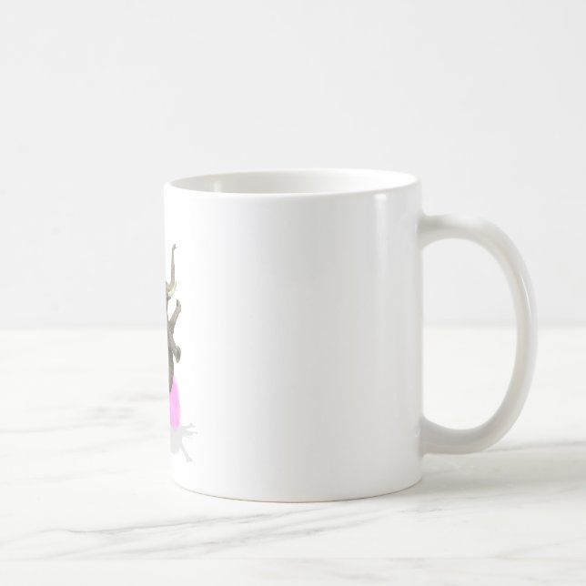 Ballet Elephant En Pointe Coffee Mug (Right)