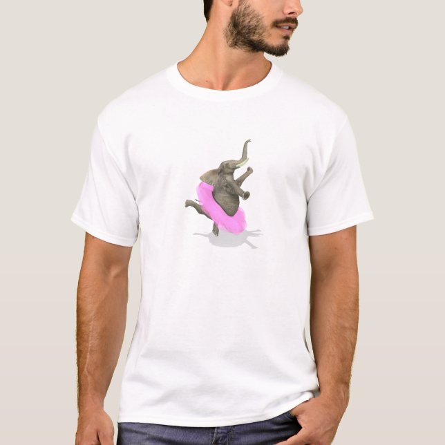 Ballet Elephant En Pointe T-Shirt (Front)