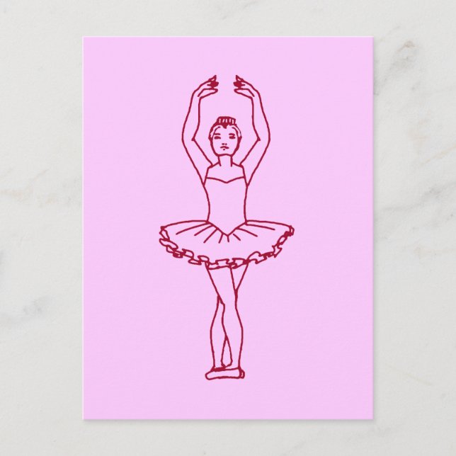 Ballet Fifth Position Postcard (Front)