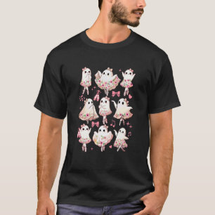 Ballet Ghost Ballet Dancer Spooky Dance Halloween T-Shirt