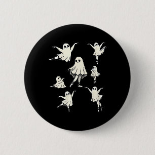 Ballet Ghost Ballet Dancer Spooky Dance Teacher Ha 6 Cm Round Badge