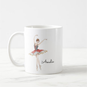 Ballet Girl Personalised Coffee Mug