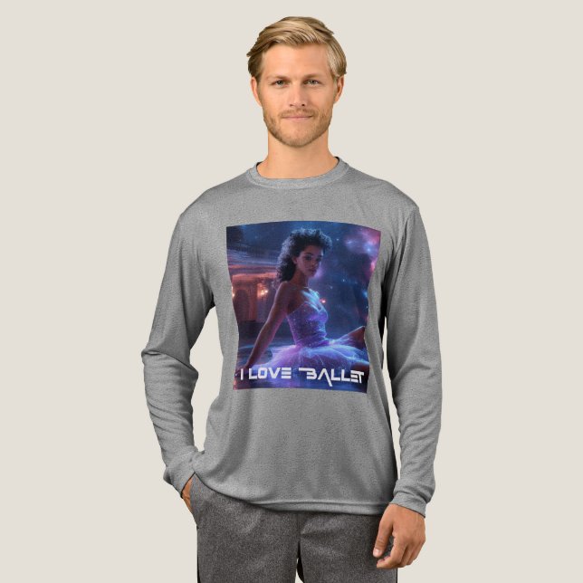 BALLET - I LOVE BALLET Tri-Blend SHIRT (Full Front)