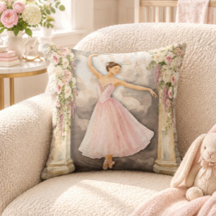 Ballet Is Like Dreaming On Your Feet Ballerina Cushion