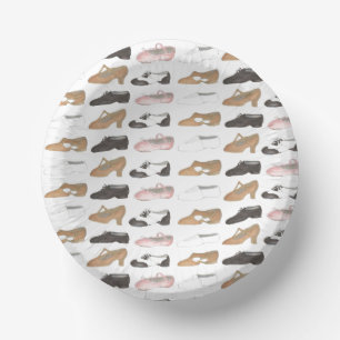 Ballet Jazz Tap Lyrical Acro Character Dance Shoes Paper Plate