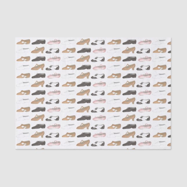 Ballet Jazz Tap Lyrical Acro Character Dance Shoes Tissue Paper (Front)