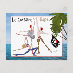 BALLET LE CORSAIRE, GIFT FOR BALLETOMANEs Postcard