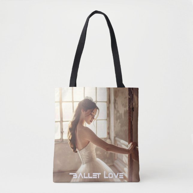 BALLET LOVE - BALLET & DANCE TOTE BAG (Front)