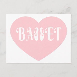Ballet Love Dance Personalise Ctomizeus Postcard