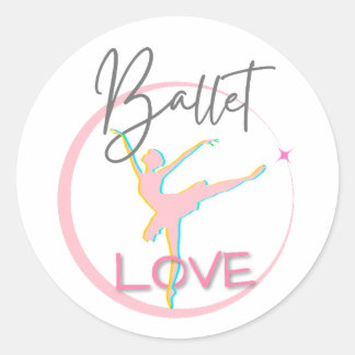 Ballet Love Stickers and Labels