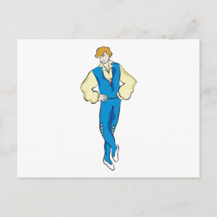 Ballet Man Postcard