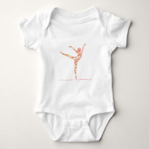 Ballet modern dancer baby bodysuit