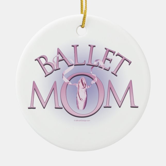 Ballet Mum Ceramic Tree Decoration (Front)