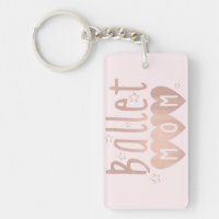 Ballet Mum Pink Rose Gold Stars & Hearts
