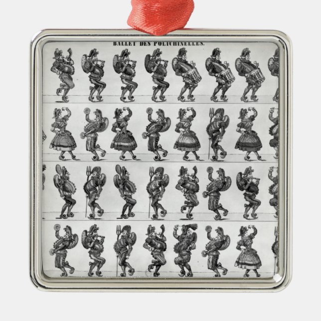 Ballet of the Polichinelles Metal Tree Decoration (Front)