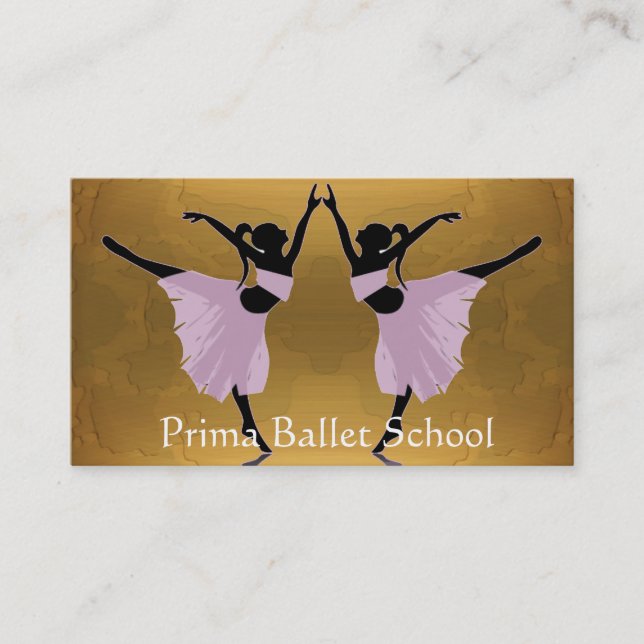 ballet or dance school business cards (Front)