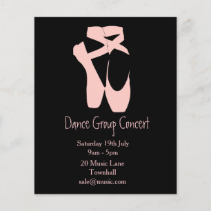 Ballet or modern dance performance flyer
