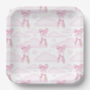 Ballet Paper Plates, Ballerina Dance Party Plate