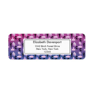 Ballet Pattern on Pink and Blue Gradient
