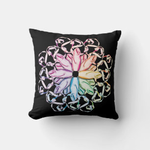 Ballet Pattern (spectral) Cushion