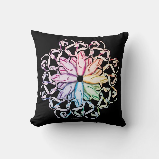 Ballet Pattern (spectral) Cushion (Front)