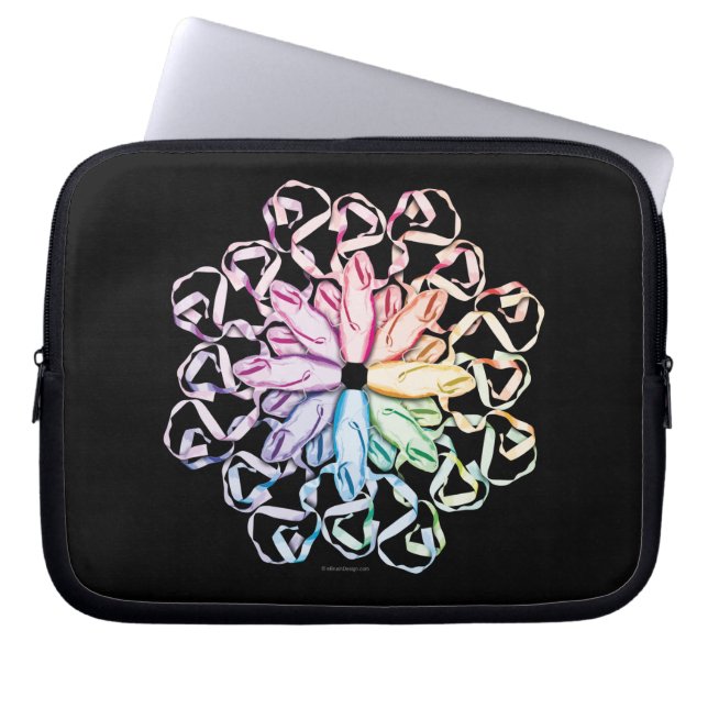 Ballet Pattern (spectral) Laptop Sleeve (Front)