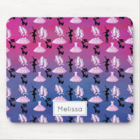 Ballet Pattern with Dance Attire and Ballerina