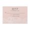 Ballet Pink Lace Wedding RSVP Card