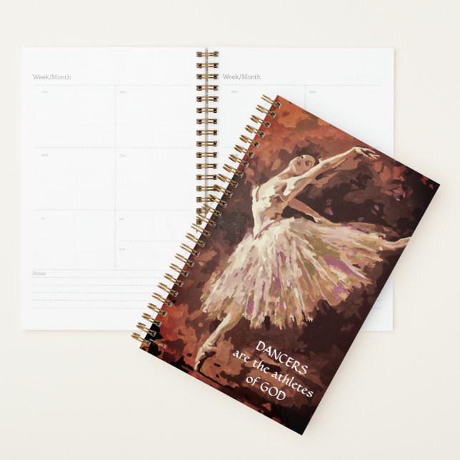 Ballet planner with originl art painting (Display)