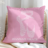 Ballet Pointe Shoe Typography Pink and White