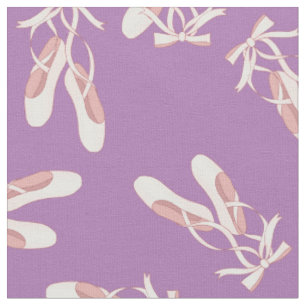 Ballet Pointe Shoes Cute Dance Dancer Pink Purple Fabric