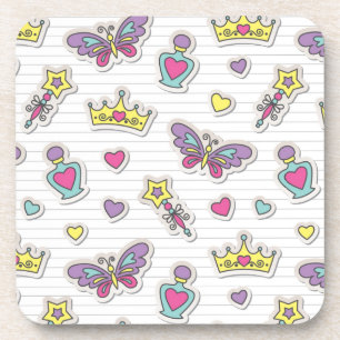 ballet princess pattern coaster