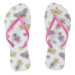 ballet princess pattern jandals