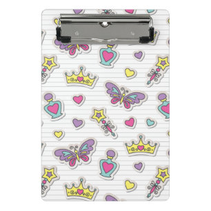 ballet princess pattern mini clipboard