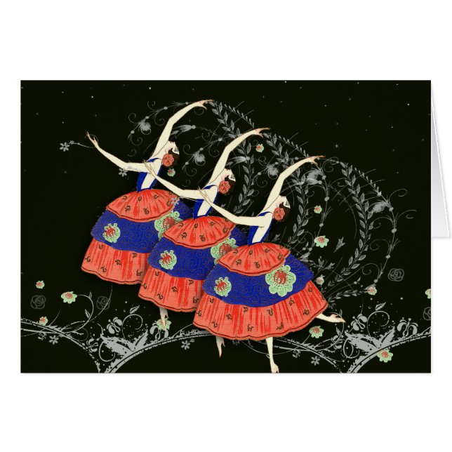 Ballet Printemps Ballerinas Black Version (Front Horizontal)