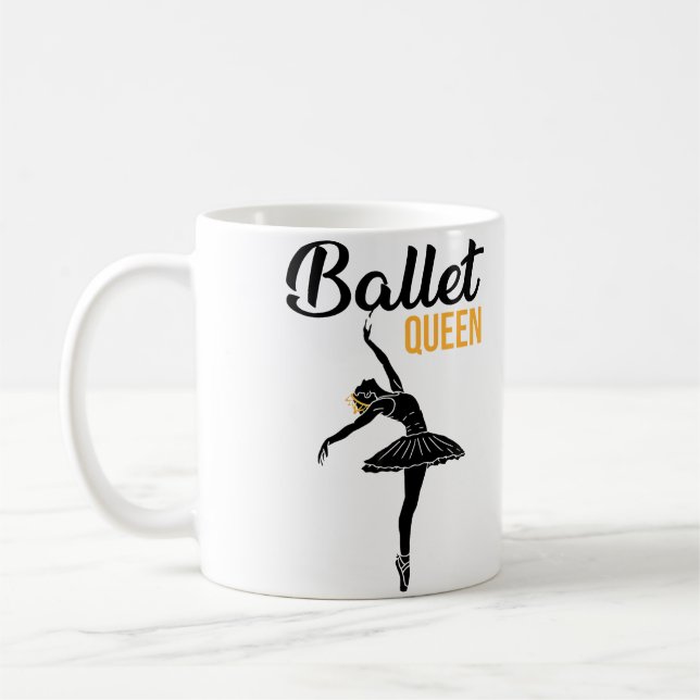 Ballet Queen Funny Ballerina Danseuse En Pointe Da Coffee Mug (Left)