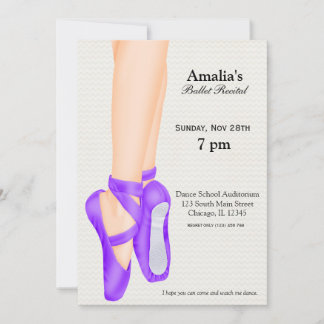 Ballet Recital Invitation