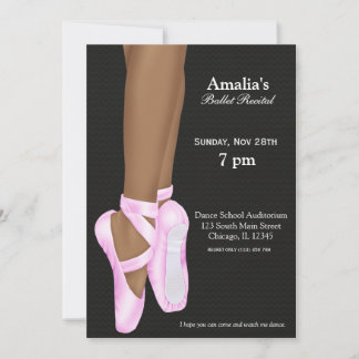 Ballet Recital Invitation