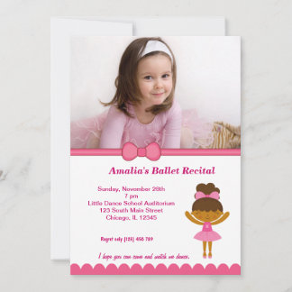 Ballet Recital Invitation