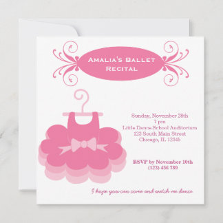 Ballet Recital Invitation