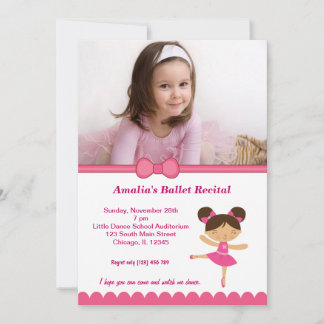 Ballet Recital Invitation