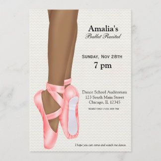 Ballet Recital Invitation