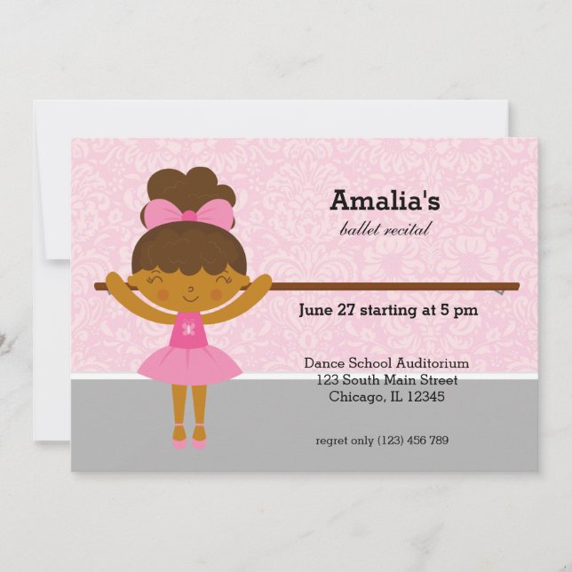 Ballet Recital Invitation (Front)