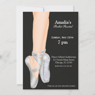 Ballet Recital Invitation