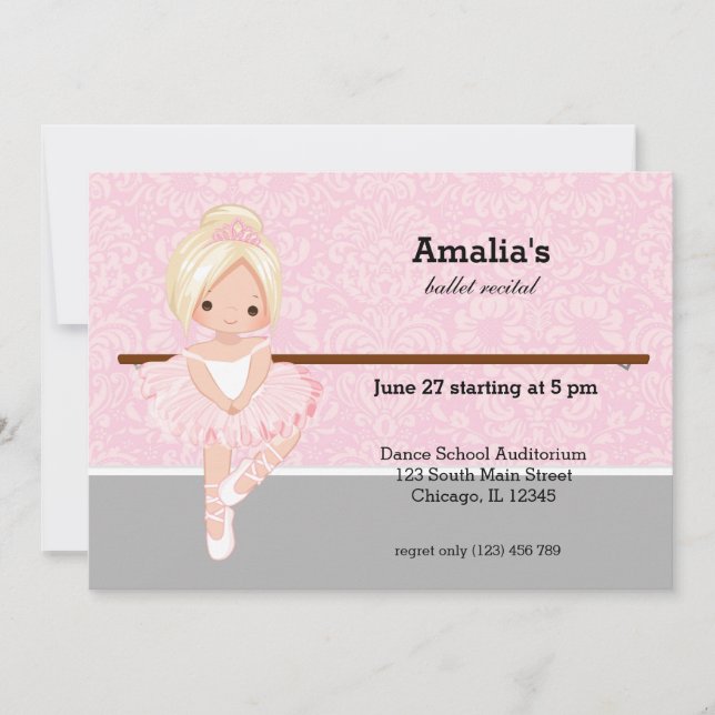 Ballet Recital Invitation (Front)