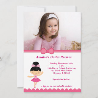 Ballet Recital Invitation