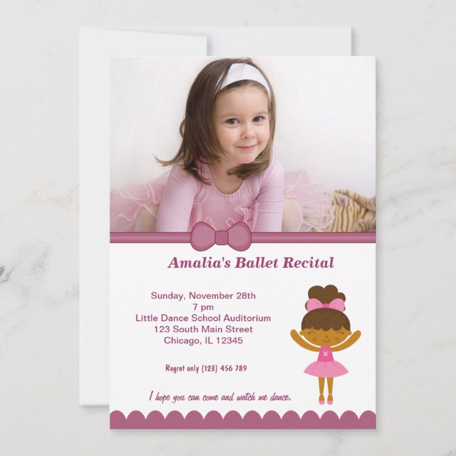 Ballet Recital Invitation (Front)