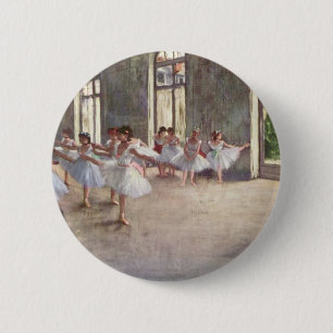 Ballet Rehearsal by Degas 6 Cm Round Badge